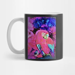 TROPICAL ART POSTER PARROT MACAW EXOTIC DECO PRINT Mug